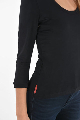 Long sleeve crew-neck t-shirt