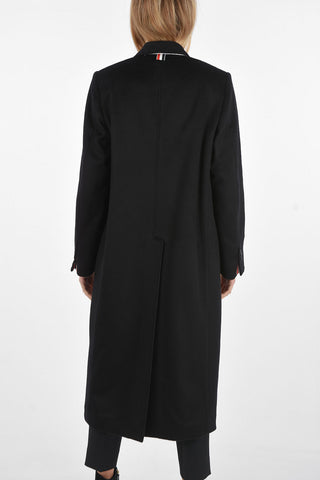 Cappotto in Cashmere Foderato con Rever Classico