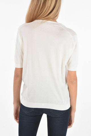 Short sleeve crew-neck OSWALD sweater