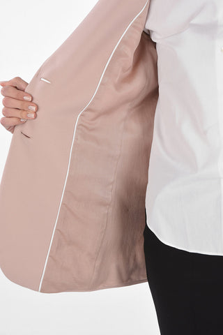 2 Buttons Single-breasted Blazer with Patch Pockets