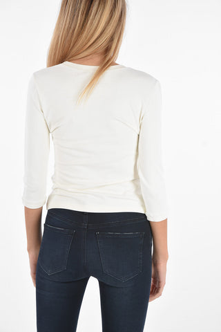 Long sleeve crew-neck t-shirt