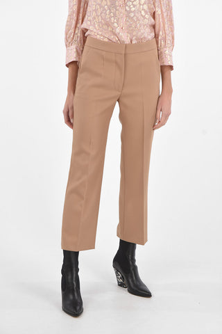 Straight-leg Pants with Hidden Fastening