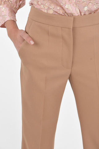 Straight-leg Pants with Hidden Fastening