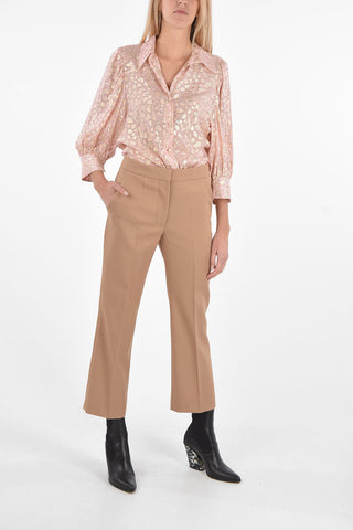 Straight-leg Pants with Hidden Fastening