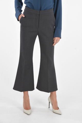 4 Pockets Boot-cut Pants with Hidden Fastening