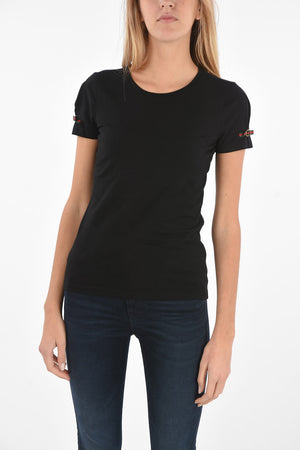T-shirt girocollo in cotone
