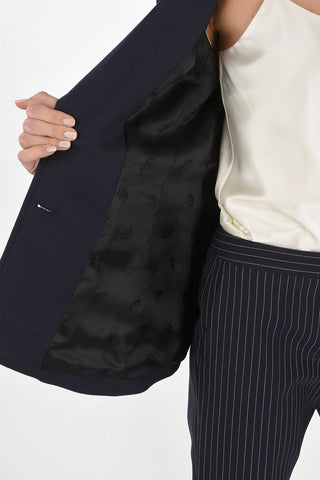 Blazer 2 Bottoni con Polsini Abbottonati e Tasche con Aletta