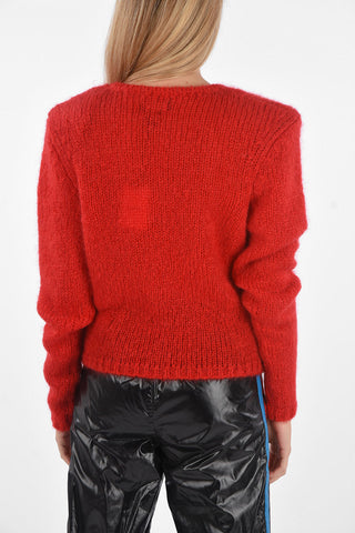Padded Shoulder PU ERIN Sweater
