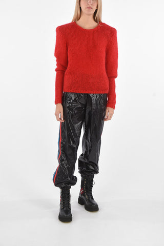 Padded Shoulder PU ERIN Sweater