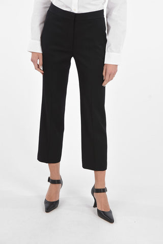 Straight-leg Pants with Hidden Fastening