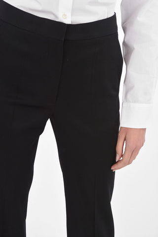 Straight-leg Pants with Hidden Fastening