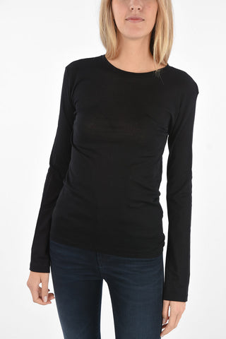 Long sleeve crew-neck t-shirt