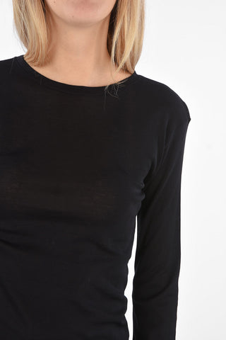 Long sleeve crew-neck t-shirt