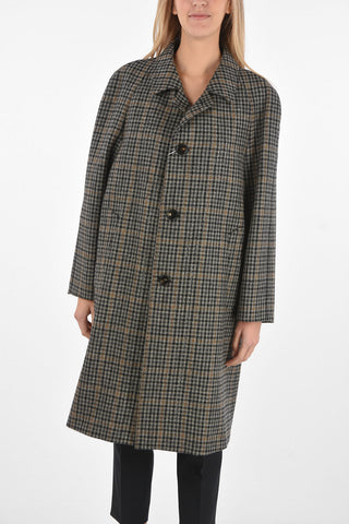 District Check Coat with Flush Pockets