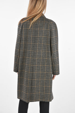 District Check Coat with Flush Pockets