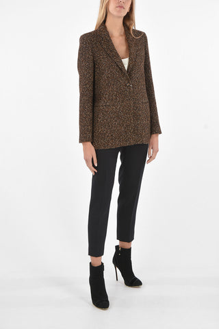 Blazer 1 Bottone GIOVE in Lana Tweed