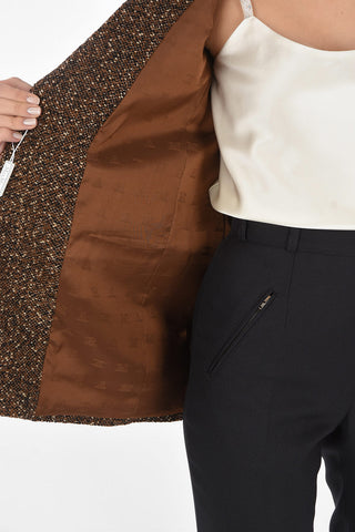 Blazer 1 Bottone GIOVE in Lana Tweed