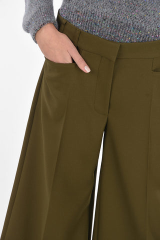 2 Pockets Gaucho Pants with Belt Loops