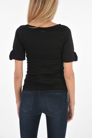 Breast Pocket V-neck t-shirt