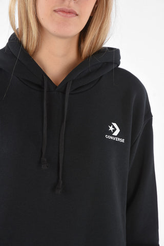 Vestito Lungo in Felpa con Cappuccio