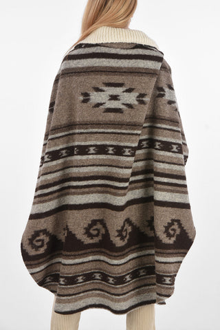 Unlined Cape with Flush Pockets and Collar Zip