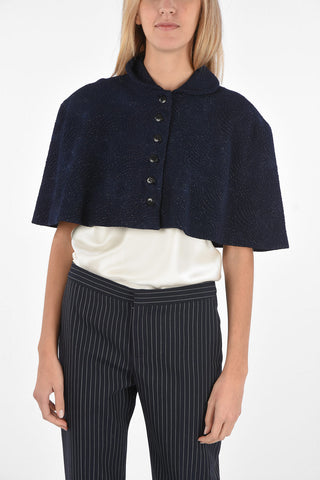 Lined GALAXY LUX Cape with Front Buttoning