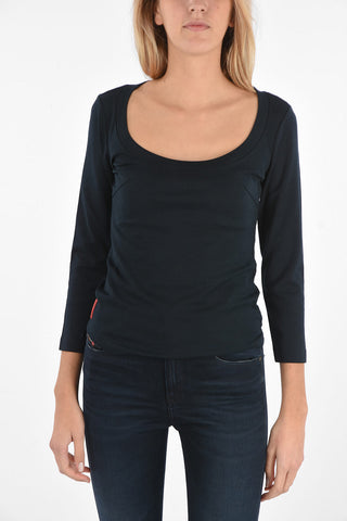 T-shirt girocollo manica lunga