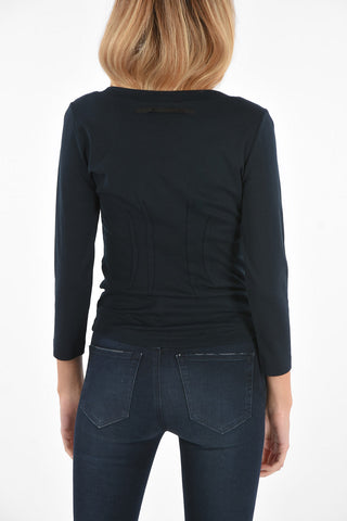 T-shirt girocollo manica lunga