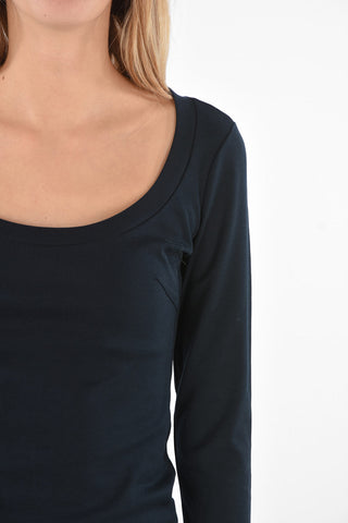 T-shirt girocollo manica lunga