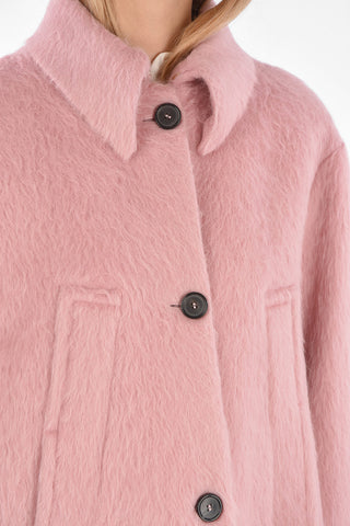 Wool 4 buttons Coat with maxi pockets