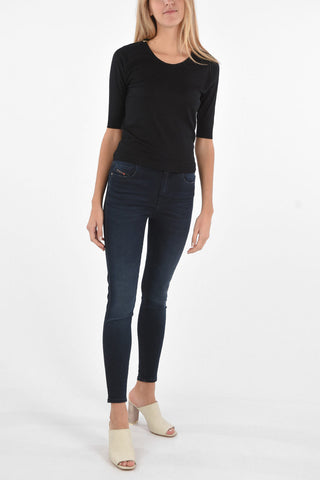 Short sleeve crew-neck sweater