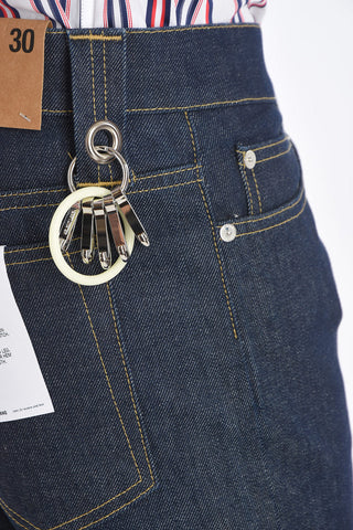 18cm stretch denim straight fit jeans