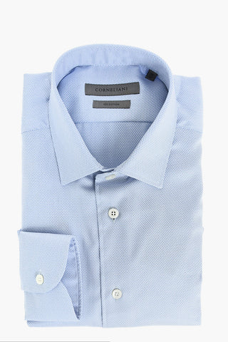 camicia pin point collo francese