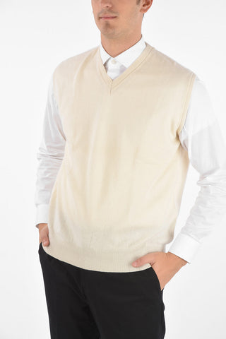 CC BROTHERS Gilet in Cashmere con Collo a V