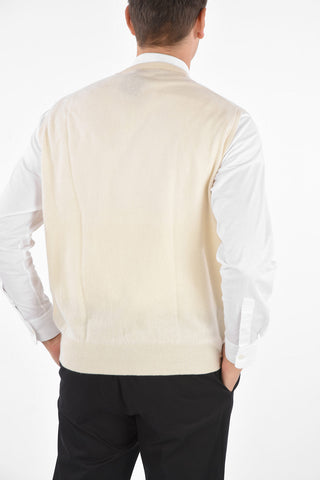 CC BROTHERS Gilet in Cashmere con Collo a V