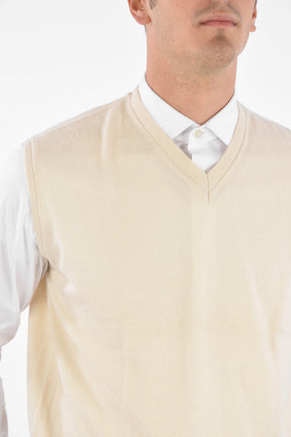 CC BROTHERS Gilet in Cashmere con Collo a V