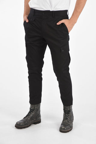 stretch cotton cargo pants
