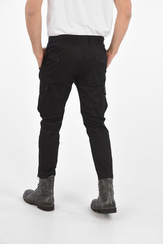 stretch cotton cargo pants