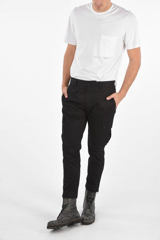 stretch cotton cargo pants