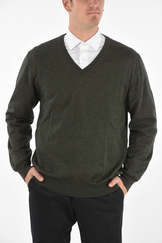 Maglia Collo a V in Lana