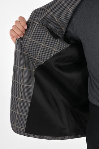 District Check 2 Button KELLY 2 Blazer with Collar