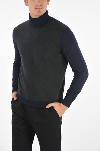 CC COLLECTION Maglia EVEREST a Collo Alto Fantasia Herringbone