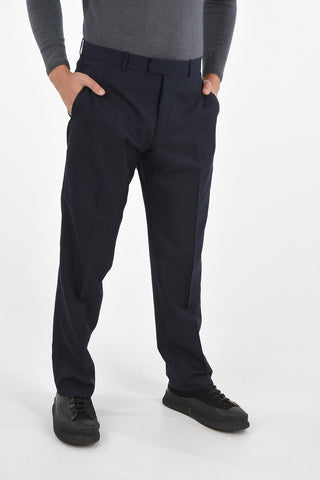 Virgin Wool LITHIUM Pants with Visible Side Sewing