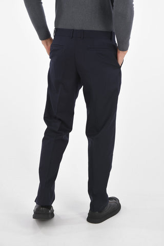 Virgin Wool LITHIUM Pants with Visible Side Sewing
