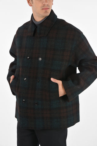 Cappotto Doppiopetto District Check 