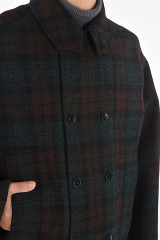 Cappotto Doppiopetto District Check 