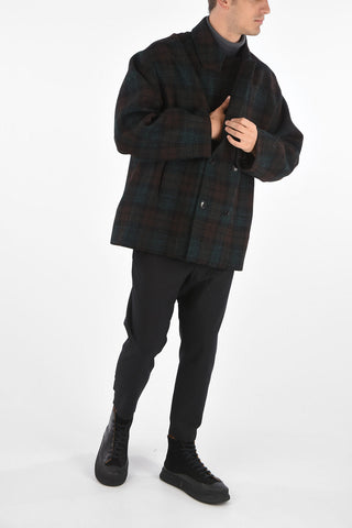 Cappotto Doppiopetto District Check 