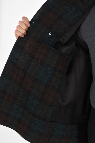 Cappotto Doppiopetto District Check 