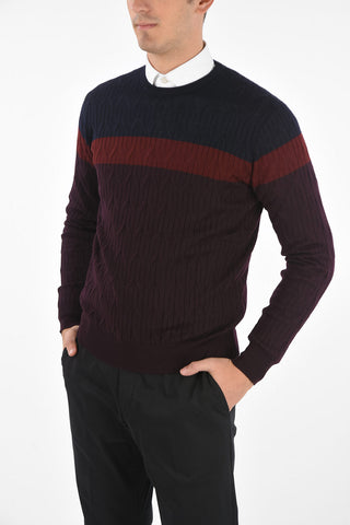 Cable Knit Crewneck Sweater