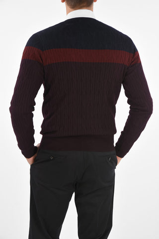 Cable Knit Crewneck Sweater